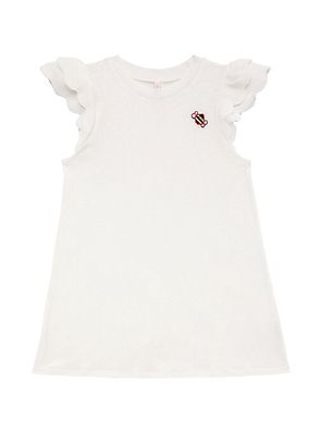 Little Girl's & Girl's Crochet-Trim T-Shirt Dress