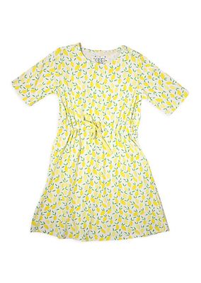 Little Girl's & Girl's Desi Lemon Print Dress