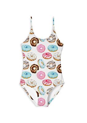 Little Girl's & Girl's Donut One-Piece Swimsuit