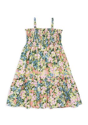 Little Girl's & Girl's Goldie Floral Print Dress