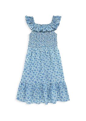 Little Girl's & Girl's Ida Print Smocked Dress