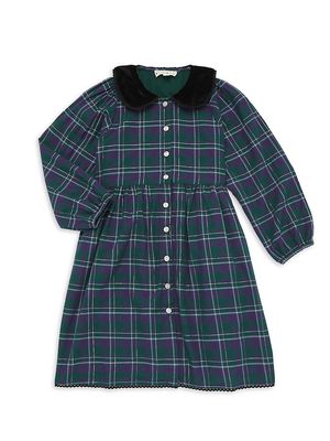 Little Girl's & Girl's Inverness Plaid Reilly Dress - Green - Size 2 - Green - Size 2