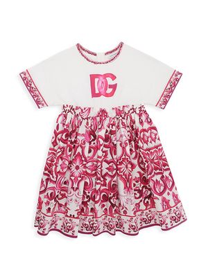 Little Girl's & Girl's Logo Tris Maioliche T-Shirt Dress - Pink - Size 4