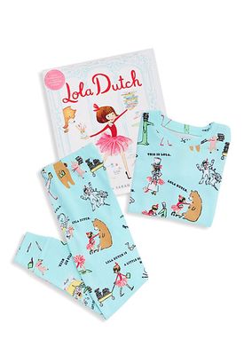Little Girl's & Girl's "Lola Dutch" Book & Two-Piece Pajama Set