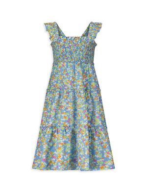 Little Girl's & Girl's Marine Ceri Dress - Blue Multi - Size 2 - Blue Multi - Size 2