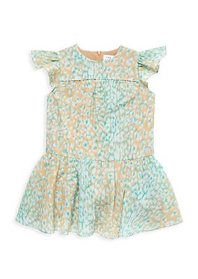 Little Girl's & Girl's Mini Marielle Leopard Print Dress