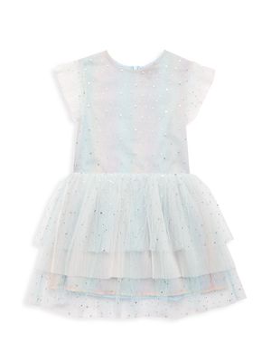 Little Girl's & Girl's Monroe Crystal Embellished Tulle Dress - Shine - Size 3 - Shine - Size 3