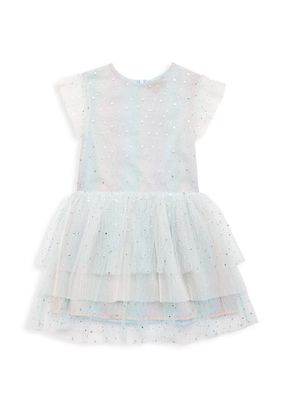 Little Girl's & Girl's Monroe Crystal Embellished Tulle Dress