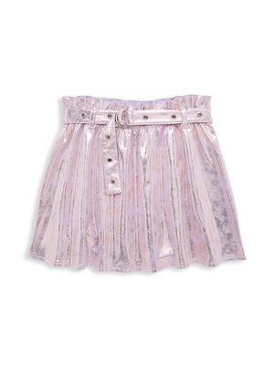 Little Girl's & Girl's Moto Skirt - Purple - Size 7