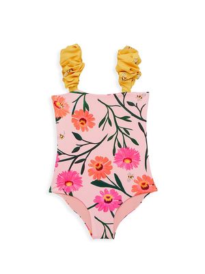 Little Girl's & Girl's Mutuo Bamba One-Piece Swimsuit - Pink Multi - Size 2 - Pink Multi - Size 2