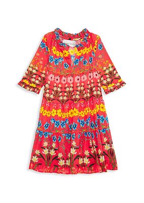 Little Girl's & Girl's Nora Floral Print Dress