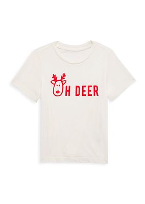 Little Girl's & Girl's 'Oh Deer' Graphic T-Shirt