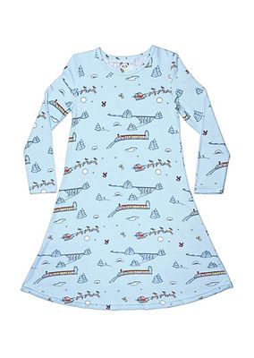 Little Girl's & Girl's Polar Express Long-Sleeve Nightgown