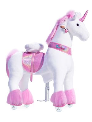 Little Girl's & Girl's Ride-On Unicorn Toy - Pink - Pink