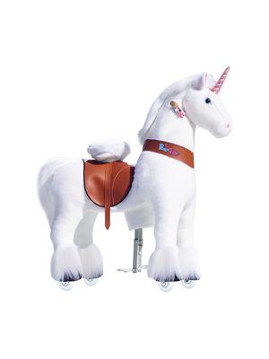 Little Girl's & Girl's Ride-On Unicorn Toy - White - White