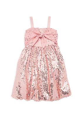 Little Girl's & Girl's Sequin Embellished Bubble Dress
