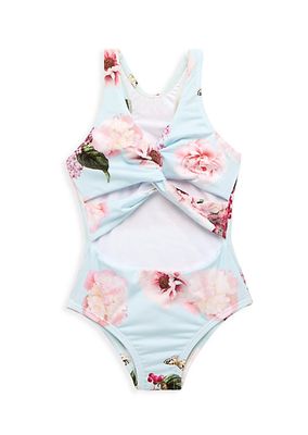 Little Girl's & Girl's Spring Twist-Front One-Piece