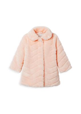 Little Girl's & Girl's The Luxe Faux Fur Coat