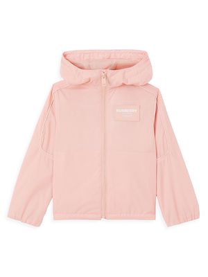 Little Girl's & Girl's Zip-Up Windbreaker Jacket - Light Clay Pink - Size 10