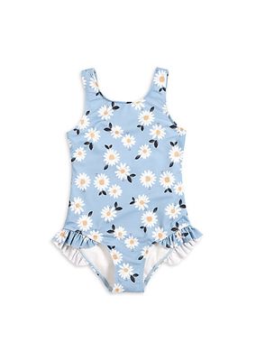 Little Girl's Daisies One-Piece Swimsuit