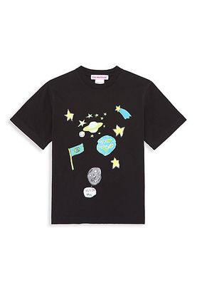 Little Kid's & Kid's All Over Space T-Shirt