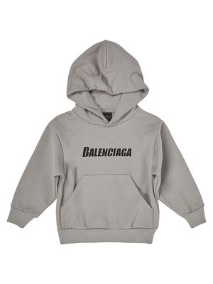 Little Kid's & Kid's Caps Hoodie - Grey - Size 4