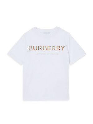 Little Kid's & Kid's Eugene Logo T-Shirt - White - Size 4