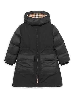 Little Kid's & Kid's KG6 Reva Puffer Jacket - Black - Size 14