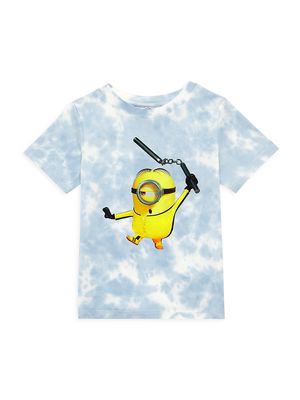 Little Kid's & Kid's Mini Minions Kickin Kevin T-Shirt - Grey Cloud Dye - Size 6