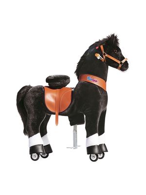 Little Kid's & Kid's Ride-On Horse Toy - Black - Black