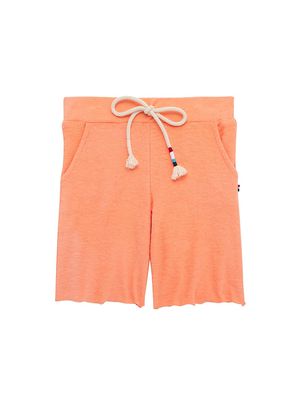 Little Kid's & Kid's Terry Drawstring Shorts - Coral - Size 2T