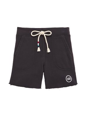 Little Kid's & Kid's Waves Athletic Shorts - Black - Size 8