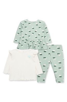 Little Me Heart Assorted 2-Pack T-Shirts & Pants Set in Green