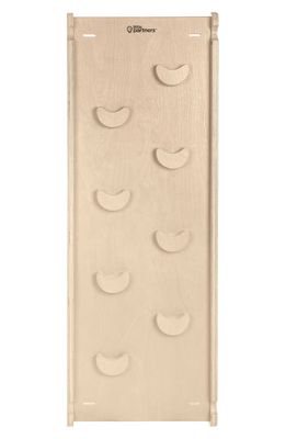 Little Partners 2-in-1 Wooden Climbing Ramp & Slide Attachment in Natural