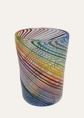 Little Right Multicolor Stripe Drinking Glass, 8.4 oz.