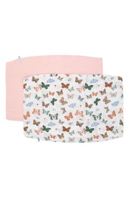 little unicorn 2-Pack Cotton Muslin Pillowcase in Butterflies