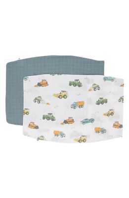 little unicorn 2-Pack Cotton Muslin Pillowcase in Trucks