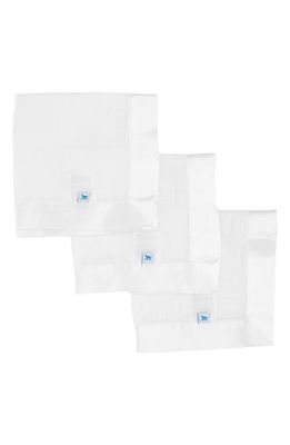 little unicorn 3-Pack Print Cotton Muslin Blankets in White