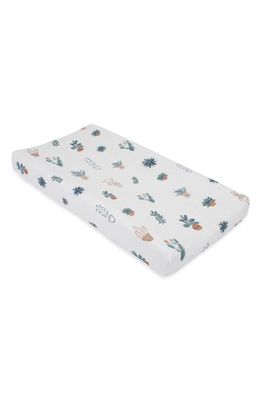 little unicorn Cotton Muslin Changing Pad Cover in Prickle Pot