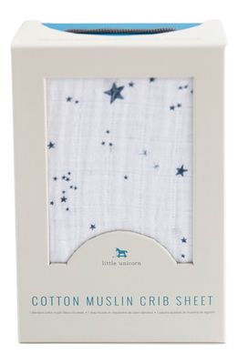 little unicorn Cotton Muslin Crib Sheet in Shooting Stars