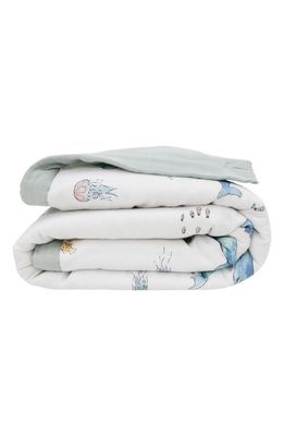 little unicorn Cotton Muslin Toddler Comforter in Whales