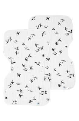 little unicorn Organic Cotton Muslin Burp Cloth in Swallows