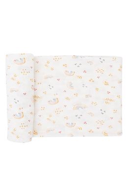 little unicorn Stretch Knit Swaddle in Micro Rainbows
