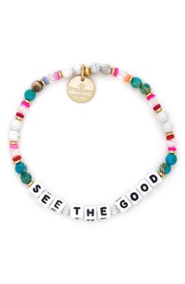 Little Words Project See The Good Beaded Stretch Bracelet in Multi