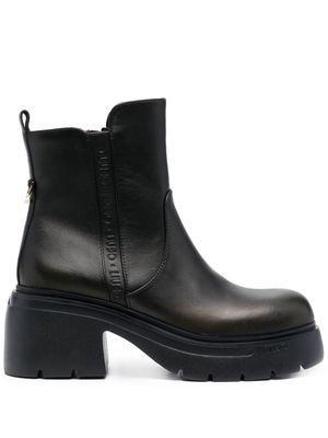 LIU JO 70mm Carrie leather ankle-boots - Black