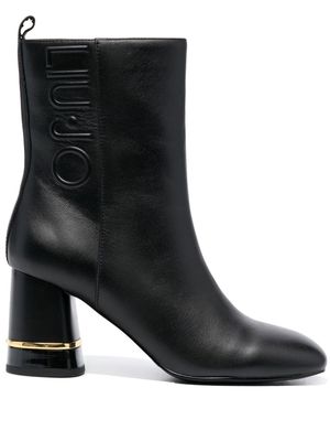 LIU JO 80mm leather ankle-boots - Black