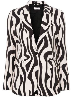 LIU JO abstract-print blazer - Neutrals