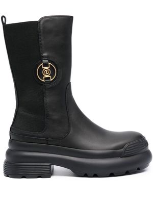LIU JO Amy leather boots - Black
