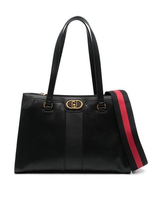 LIU JO Anaba logo-plaque tote bag - Black