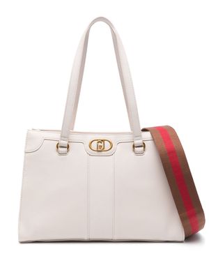 LIU JO Anaba logo-plaque tote bag - Neutrals